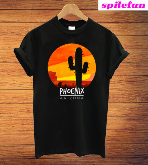 Phoenix Arizona 80's Vintage Cactus Summer T-Shirt