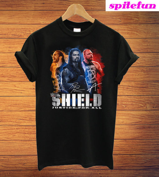 Seth Rollins Roman Reigns Dean Ambrose The Shield Justice For All T-Shirt