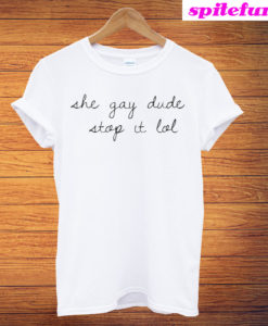 She Gay Dude Leslie Jones T-Shirt
