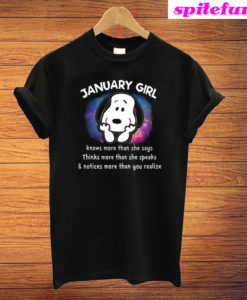 Snoopy January Girl T-Shirt