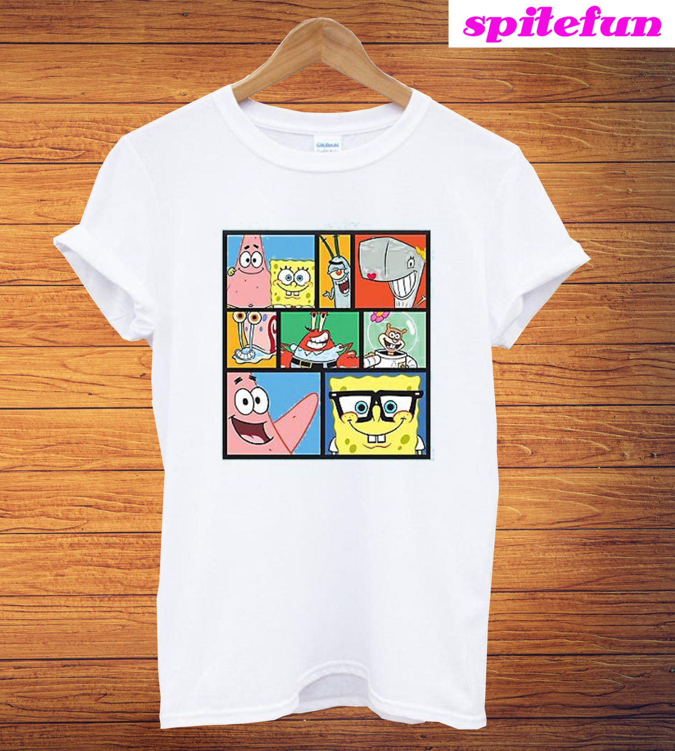 SpongeBob Collage TShirt Spitefun