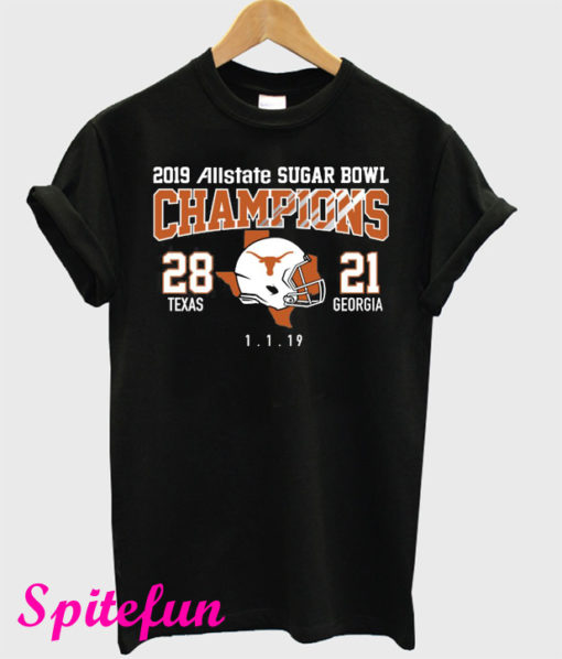 Texas Longhorns 2019 Sugar Bowl Champions T-Shirt