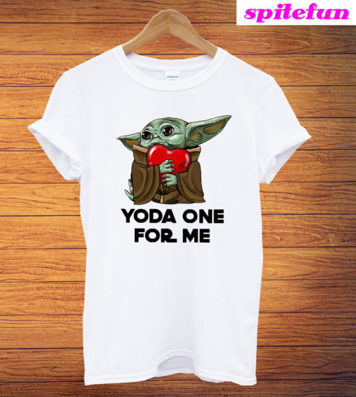 The Mandalorian Heart Love Baby Yoda One For Me T-Shirt