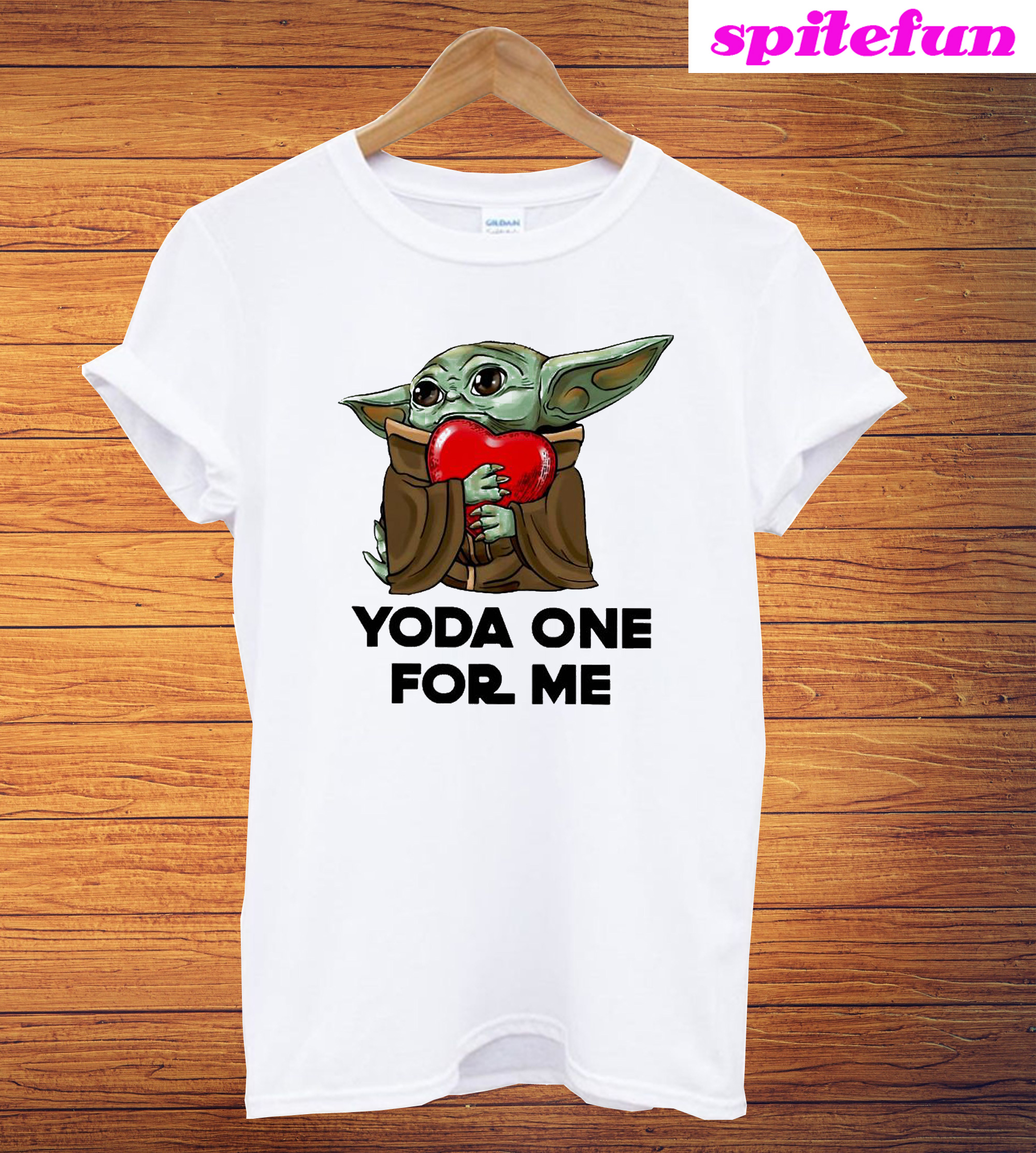 The Mandalorian Heart Love Baby Yoda One For Me T Shirt