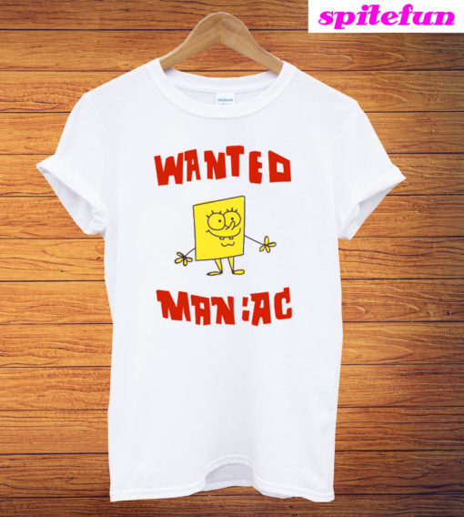 Vintage Spongebob Wanted Maniac T-Shirt