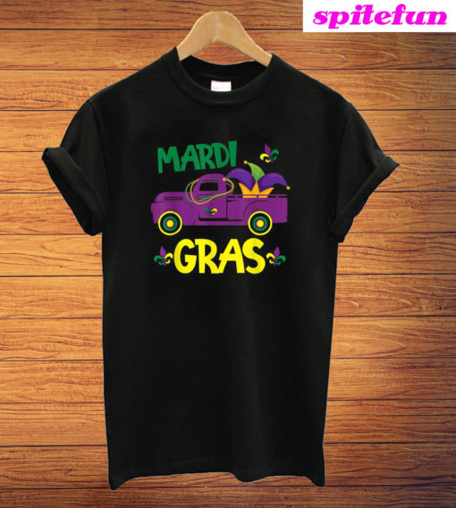 Vintage Truck Mardi Gras T-Shirt