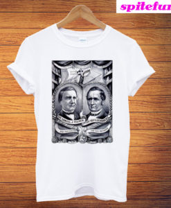 Waving The Bloody Samuel Tilden 1876 Presidential Campaign T-Shirt