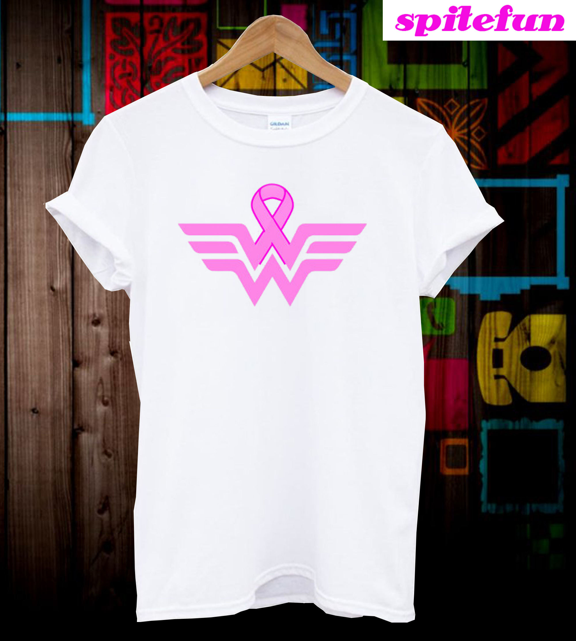 breast cancer wonder woman shirt