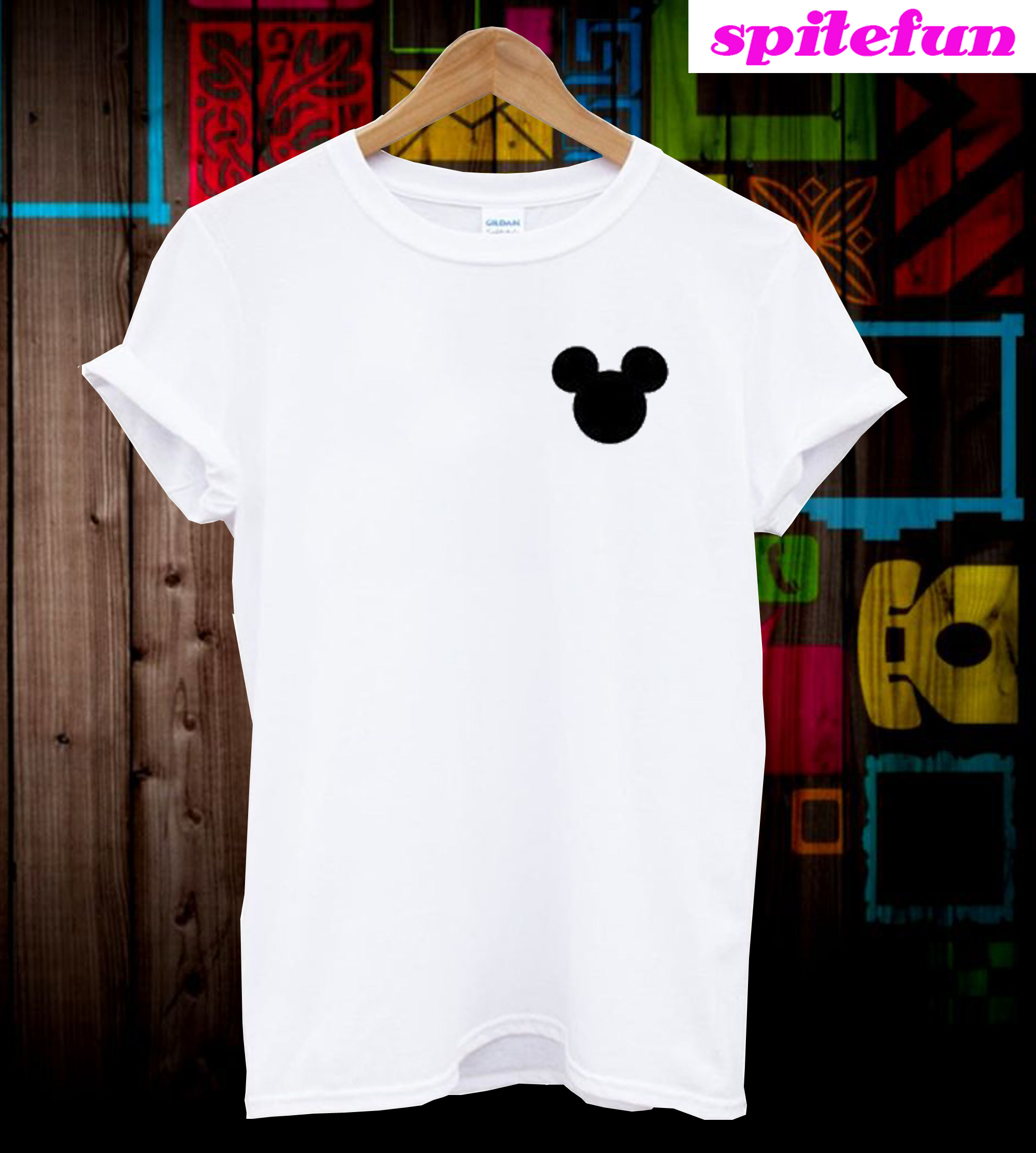 mickey mouse silhouette shirt