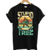 Disc Golf Stupid Tree Bigfoot Sasquatch Yeti Disc Golfing Player Gift Vintage T-Shirt