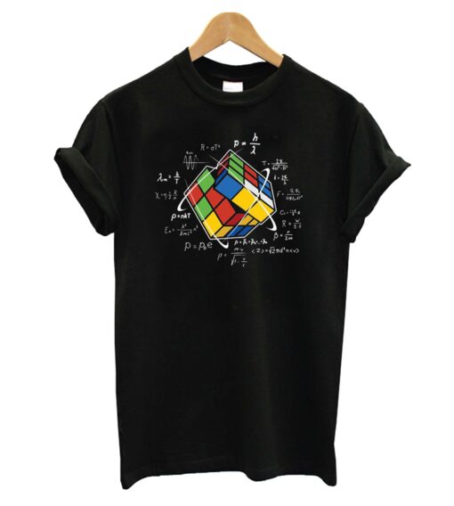 Rubik Cube Retro Vintage Colorful Cube Game Math T-Shirt