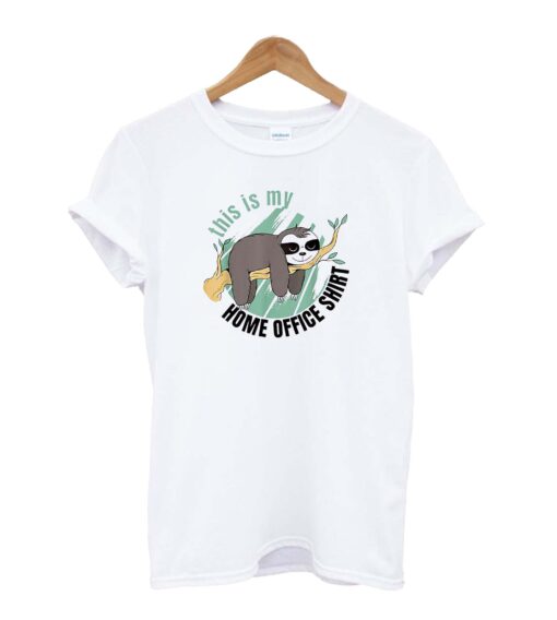 This Is My Home Office Shirt Funny Sloth T-Shirt