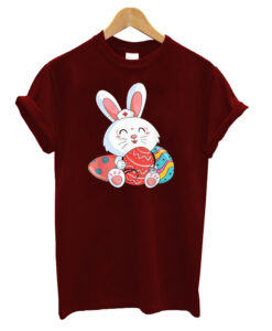 Cute Bunny Nurse Eggs Happy Easter Day Nursing T-Shirt