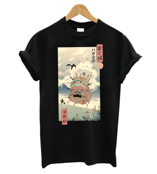 Howl's Moving Castle Ukiyo-e Gift T-Shirt