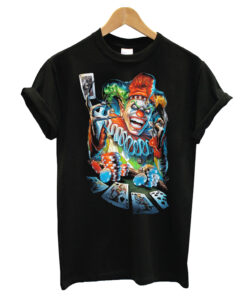 Mad Joker Poker high quality printing T-Shirt