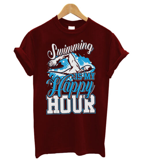 Swimming Is My Happy Hour T-Shirt