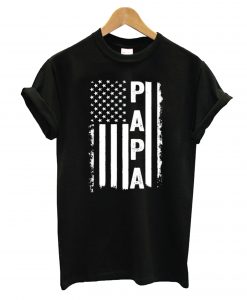 American Flag US Papa T-Shirt