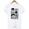 Eat Sleep Game Repeat T-Shirt