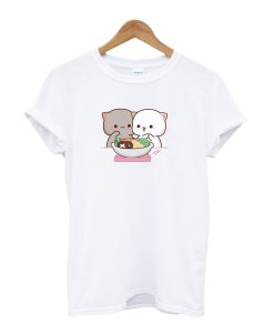 Weibocn cat ilustration T-shirt