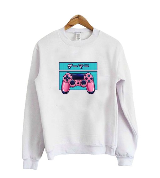 anime game console sweatshirt