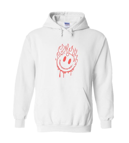 A-Lab Everything Is Okay White Hoodie