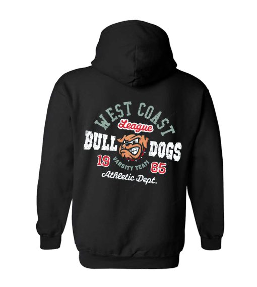 Vintage Bulldog Apparel Design Hoodie