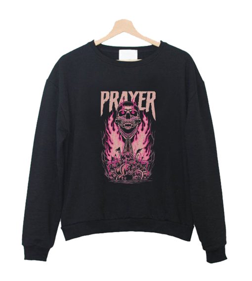 Prayer Skull Sweatshirt