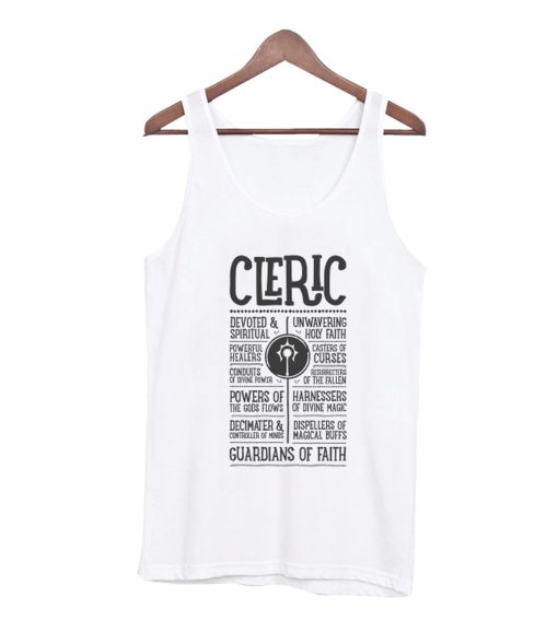 DND Cleric Class Role Playing Tank Top