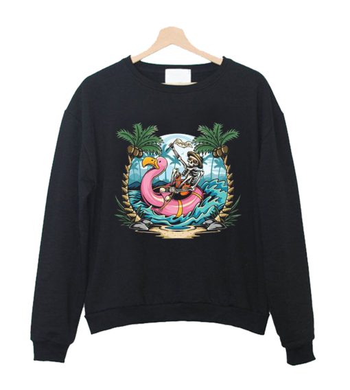 Skull Flamingo Sweatshirt