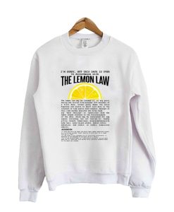 The Dating Lemon Law Crewneck Sweatshirt