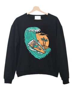 Skull With Waves Sweatshirt