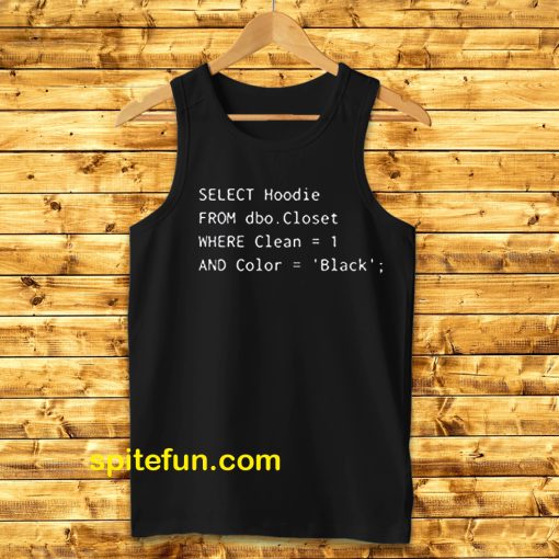 Funny SQL Tanktop for Programmer