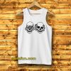 Hear See No Evil Skull Tanktop