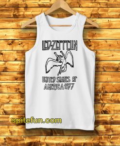 Led Zeppelin United States Of America 1977 Ringer Tank Top