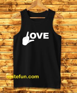 Love Middle Finger Logo Tanktop