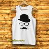 Mustache Men's Short Sleeve Tee Tanktop