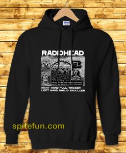 Radiohead Right Hand Pull Trigger Left Hand Shrug Shoulder Hoodie