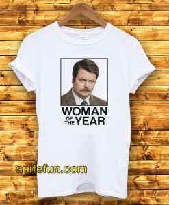 Ron Swanson Woman of the Year Parks and Recreation T-shirt