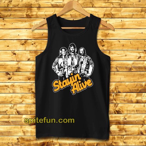 Stayin Alive Bee Gees Tank Top