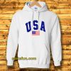 USA White Hoodie