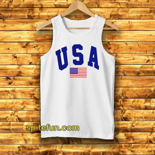 USA White Tanktop