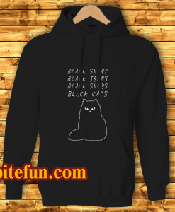Black Shirt Jeans Shoes Cats Hoodie
