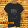 Black Shirt Jeans Shoes Cats T-Shirt