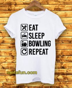 Eat Sleep Bowlinger Repeat Husband T-Shirt