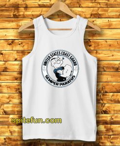 Popeye United States Coast Guard Semper Paratus Tank Top