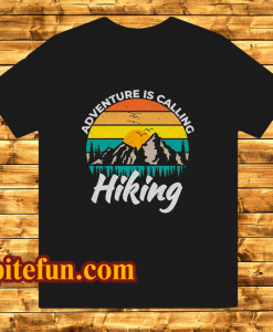 Adventure calling hiking tshirt