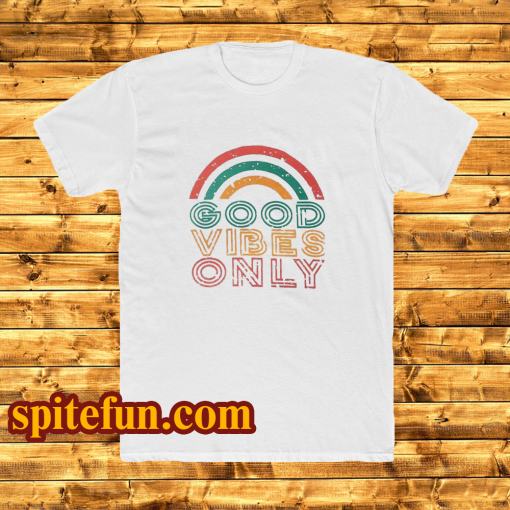 Good Vibes Only Rainbow Tshirt