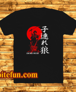Japan shogun assassin lone wolf and cub tshirt