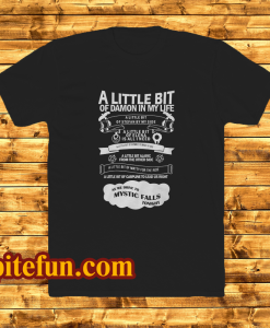 The vampire diaries a little bit of damon In My Life t shirt