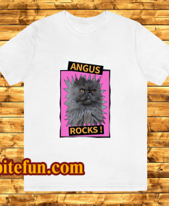 Angus Rocks cat T Shirt